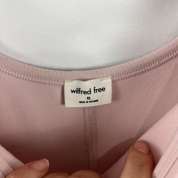 Aritzia Wilfred Free Pink Spandex Shorts Body Suit Women's Size XS - Picture 2 of 8